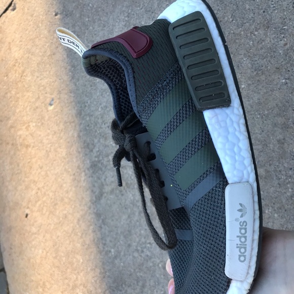 Adidas NMD_R1 Olive Maroon shoes - Picture 5 of 5